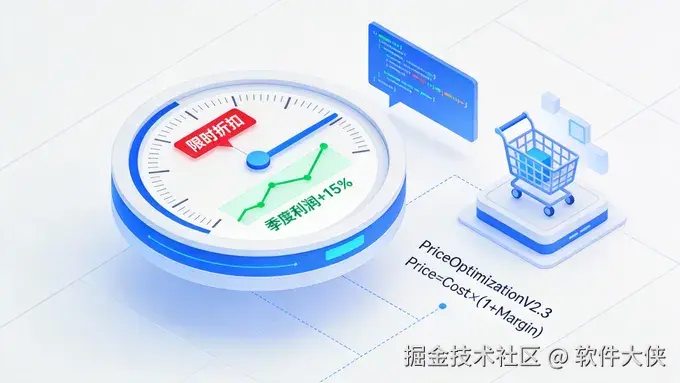 Illustration of AI dynamic pricing and inventory warning