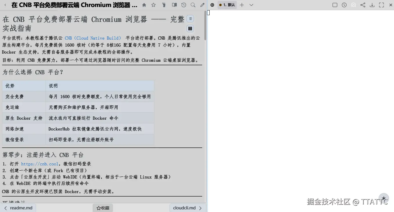 整体布局：左笔记右终端