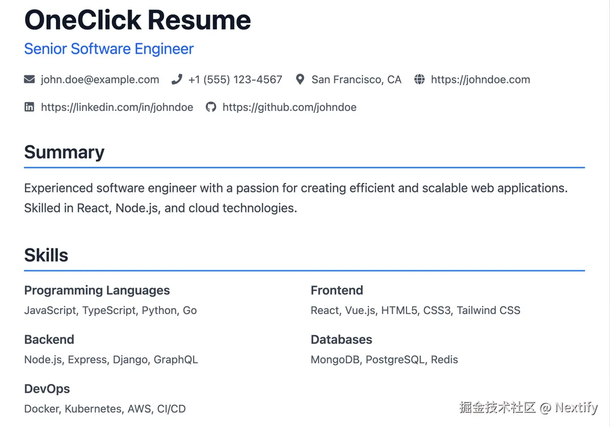 Resume
