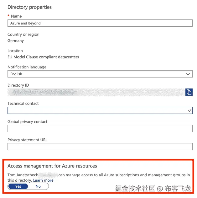 图 2.7 – 启用所有 Azure 资源的访问管理