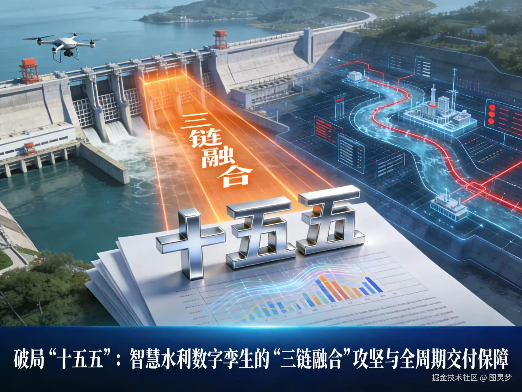 破局“十五五”：智慧水利数字孪生的“三链融合”攻坚与全周期交付保障