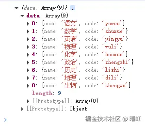 courseDict返回值