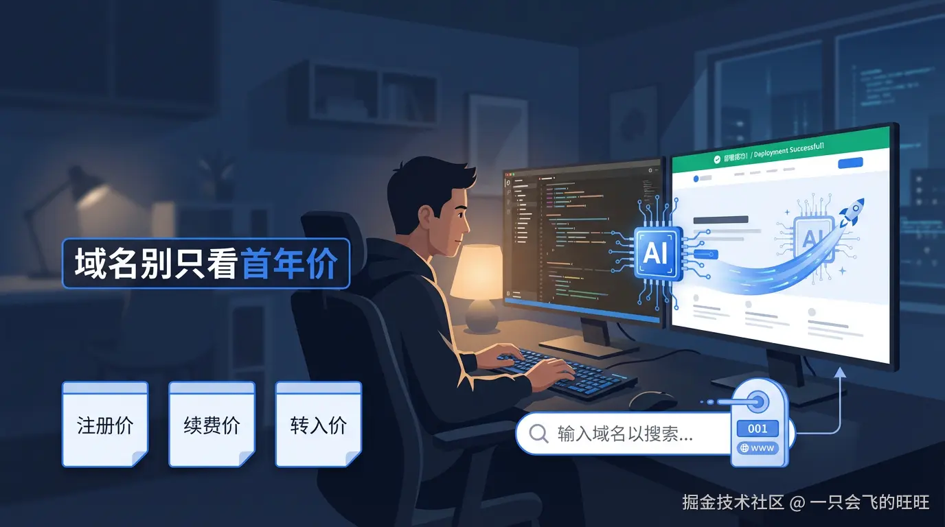 封面：域名像门牌，AI 像加速器