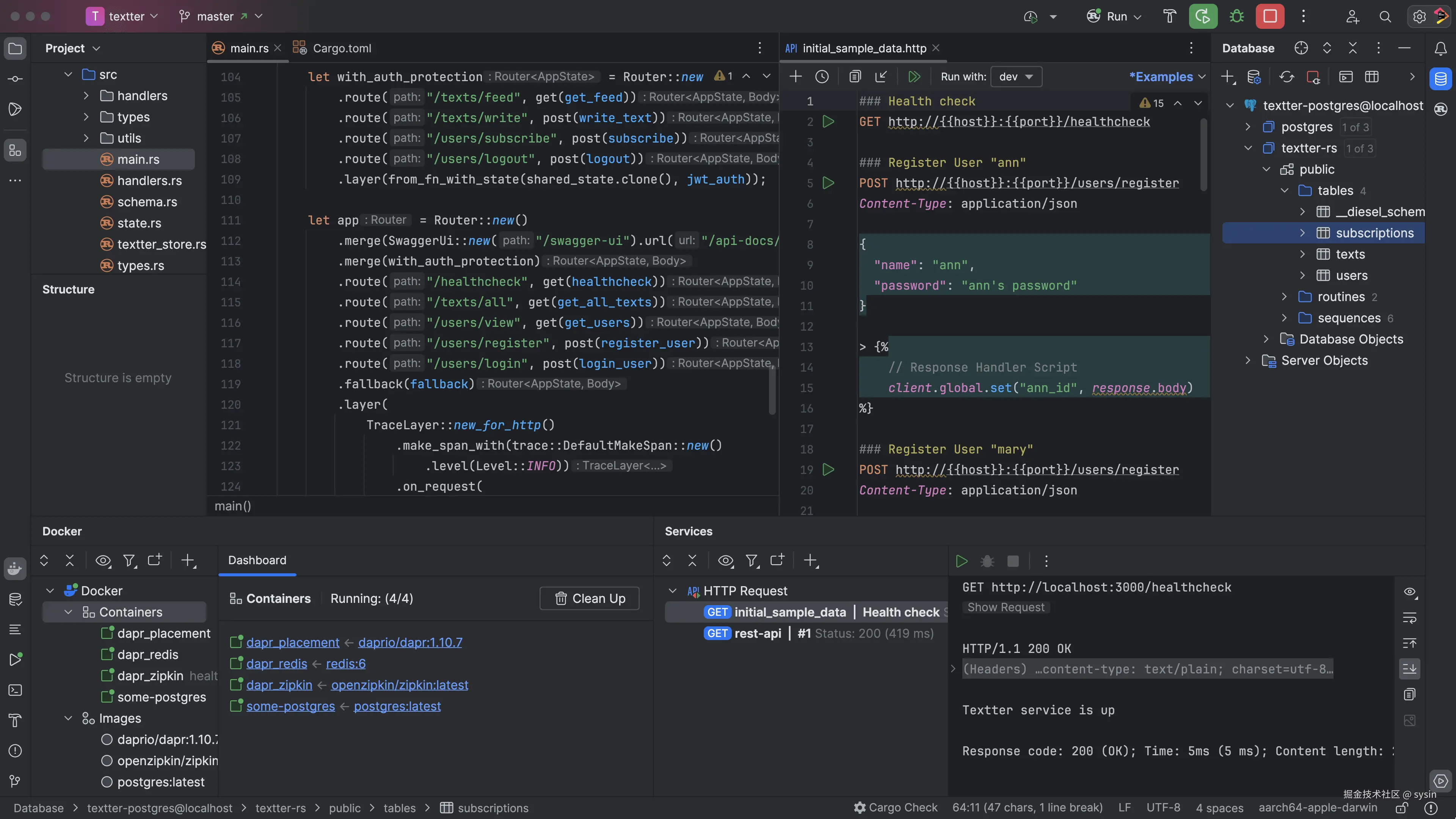 Develop backend web applications
