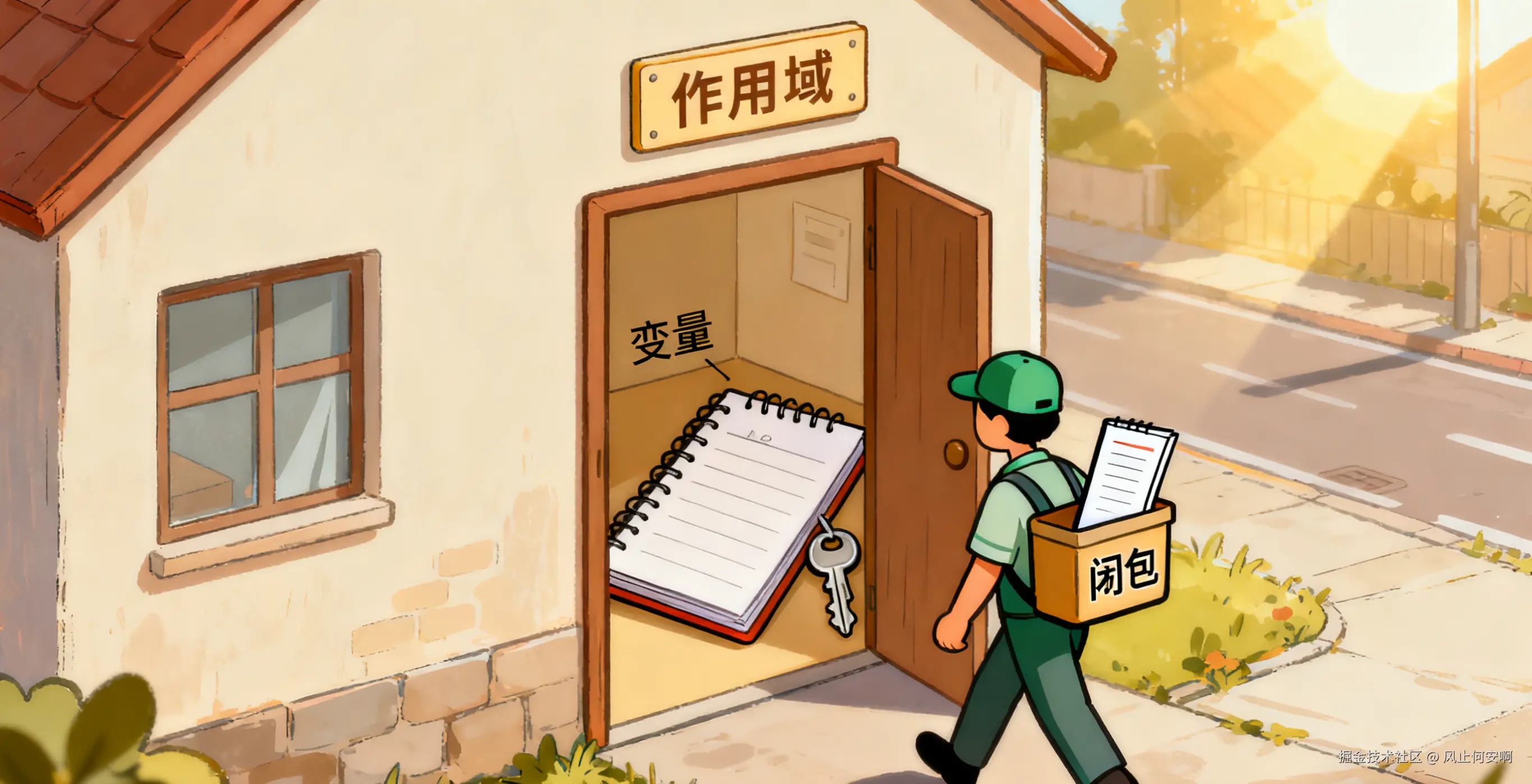 JS 里的 “变量租房记”：闭包是咋把变量 “扣” 下来的？