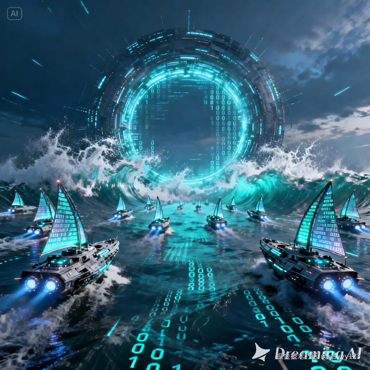 dreamina-2026-01-21-4818-A fleet of high-tech ships made of glowi....jpeg