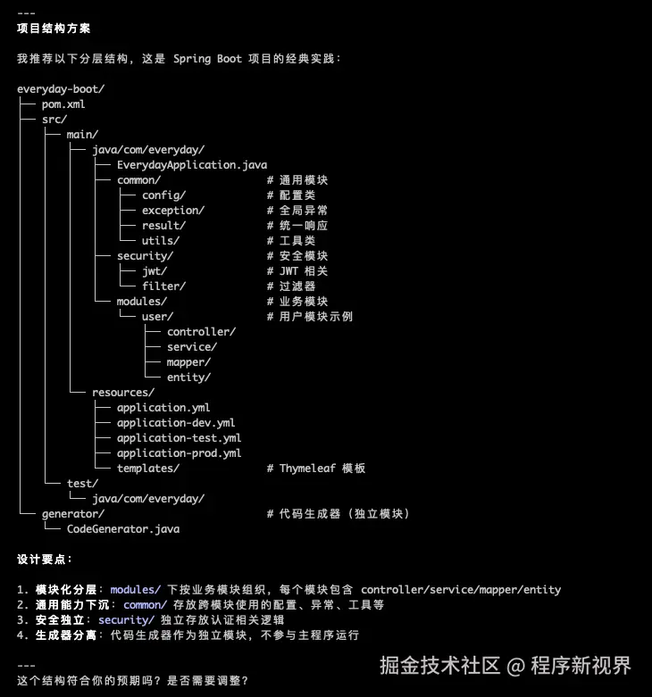 方案之目录结构