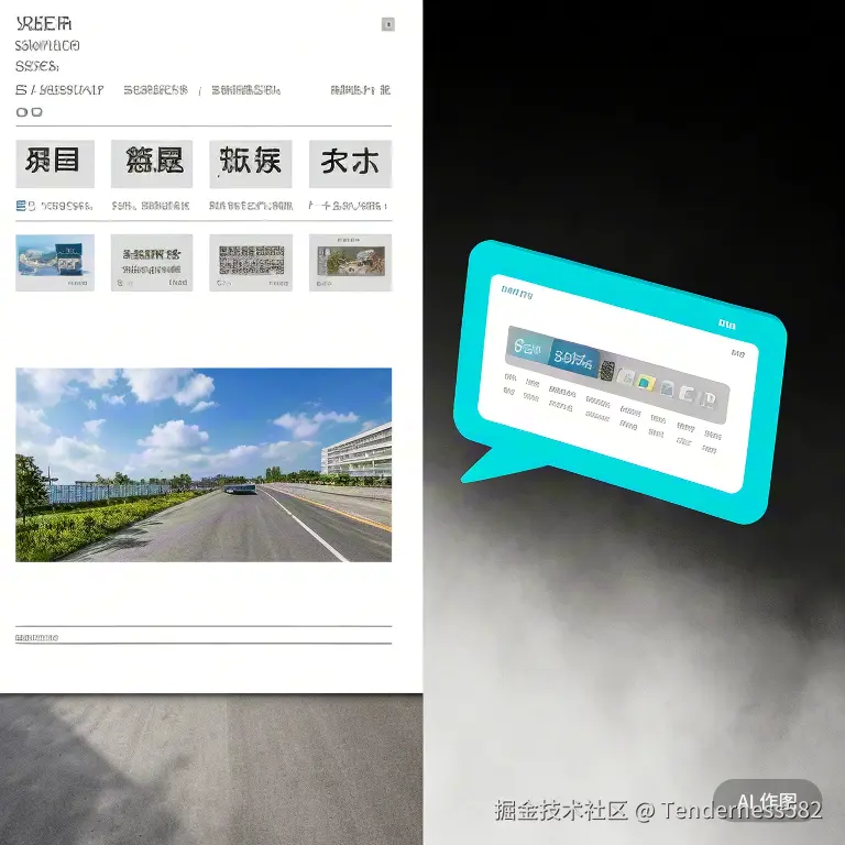 左右分屏对比图，左侧是传统百度搜索结果页，右侧是AI聊天对话框（如文心一言），均展示与
