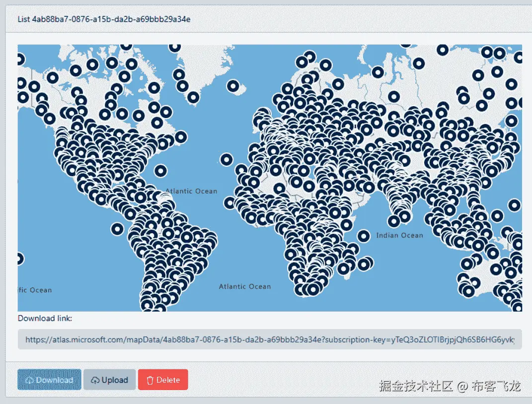 图 7.1 – Azure Maps 截图