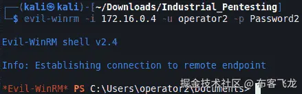 图 10.63 – Evil-WinRM shell