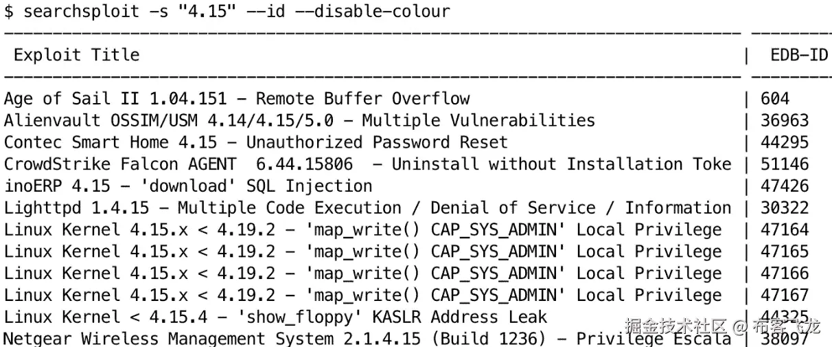 图 11.14 – 使用 searchsploit 的演示