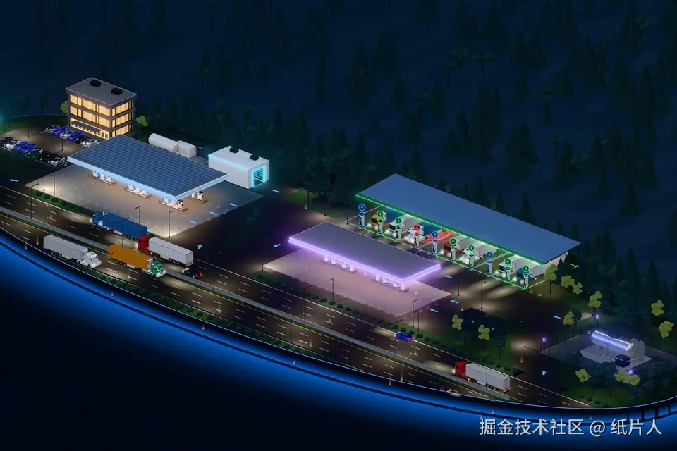甲方只给了一张卫星截图，我用 Three.js + Blender 建了一座 3D 能源站