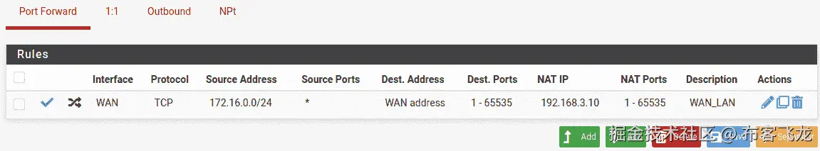 图 11.22 – 端口转发规则    