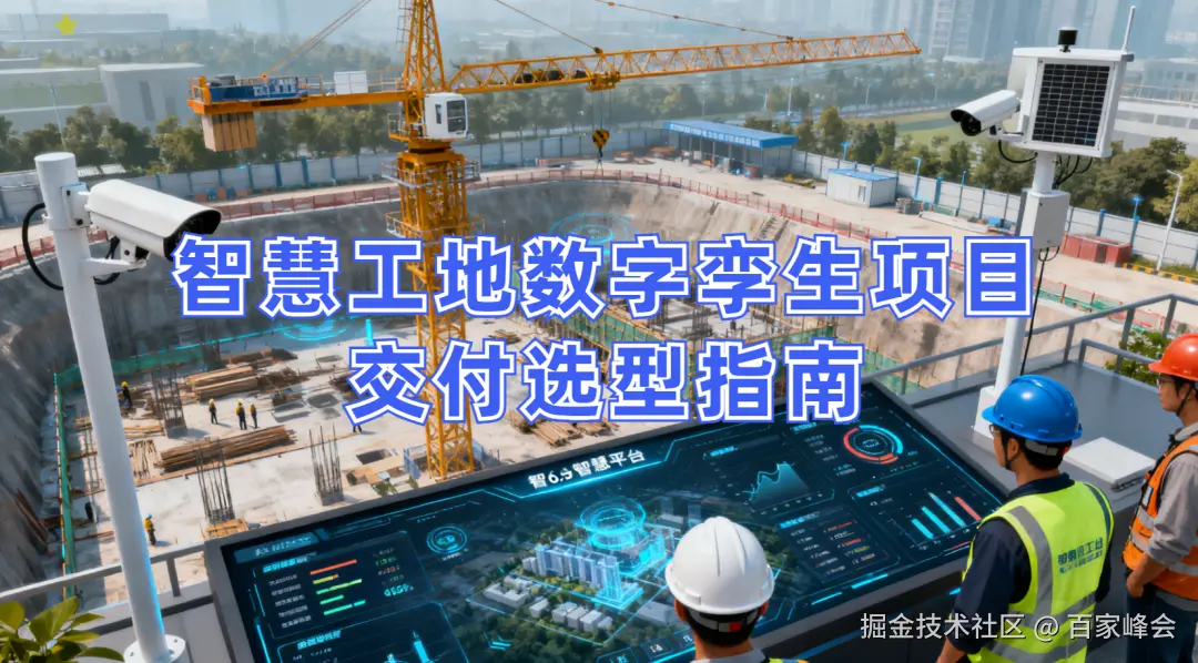 智慧工地数字孪生选型落地密码：平台选准 + 交付双优，解锁智能建造实效