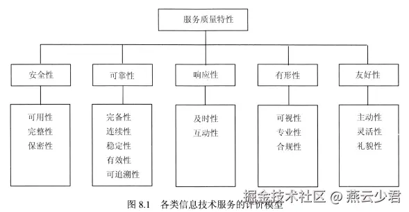 图8.1 各类信息技术服务的评价模型