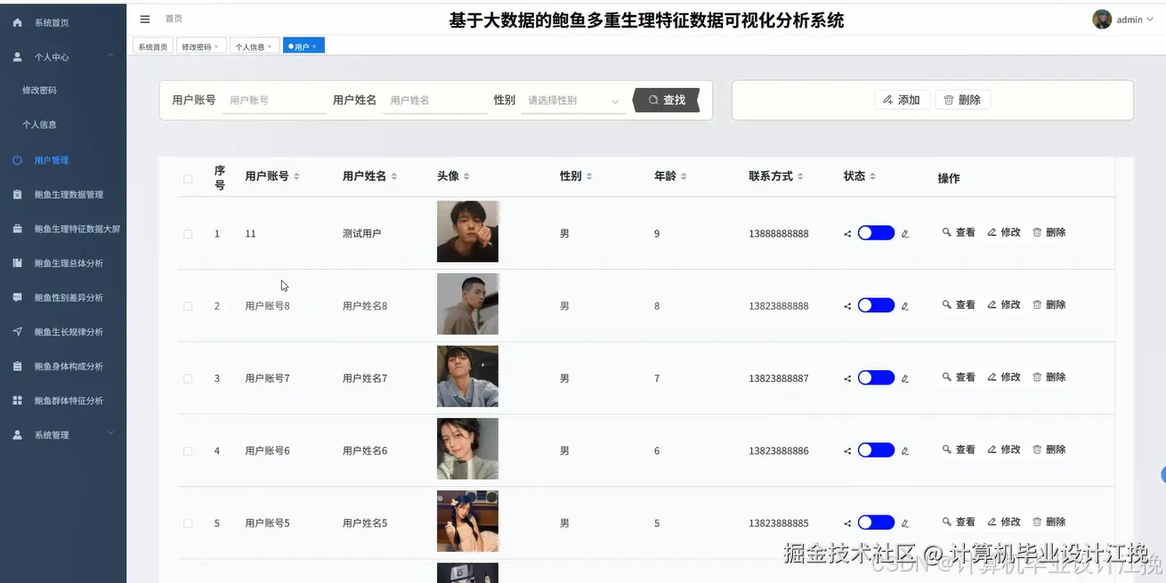 用户管理