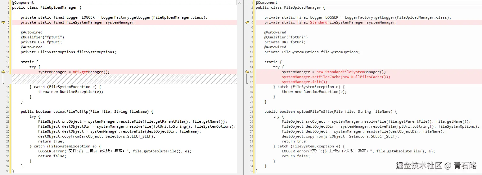 禁用cache_代码前后区别