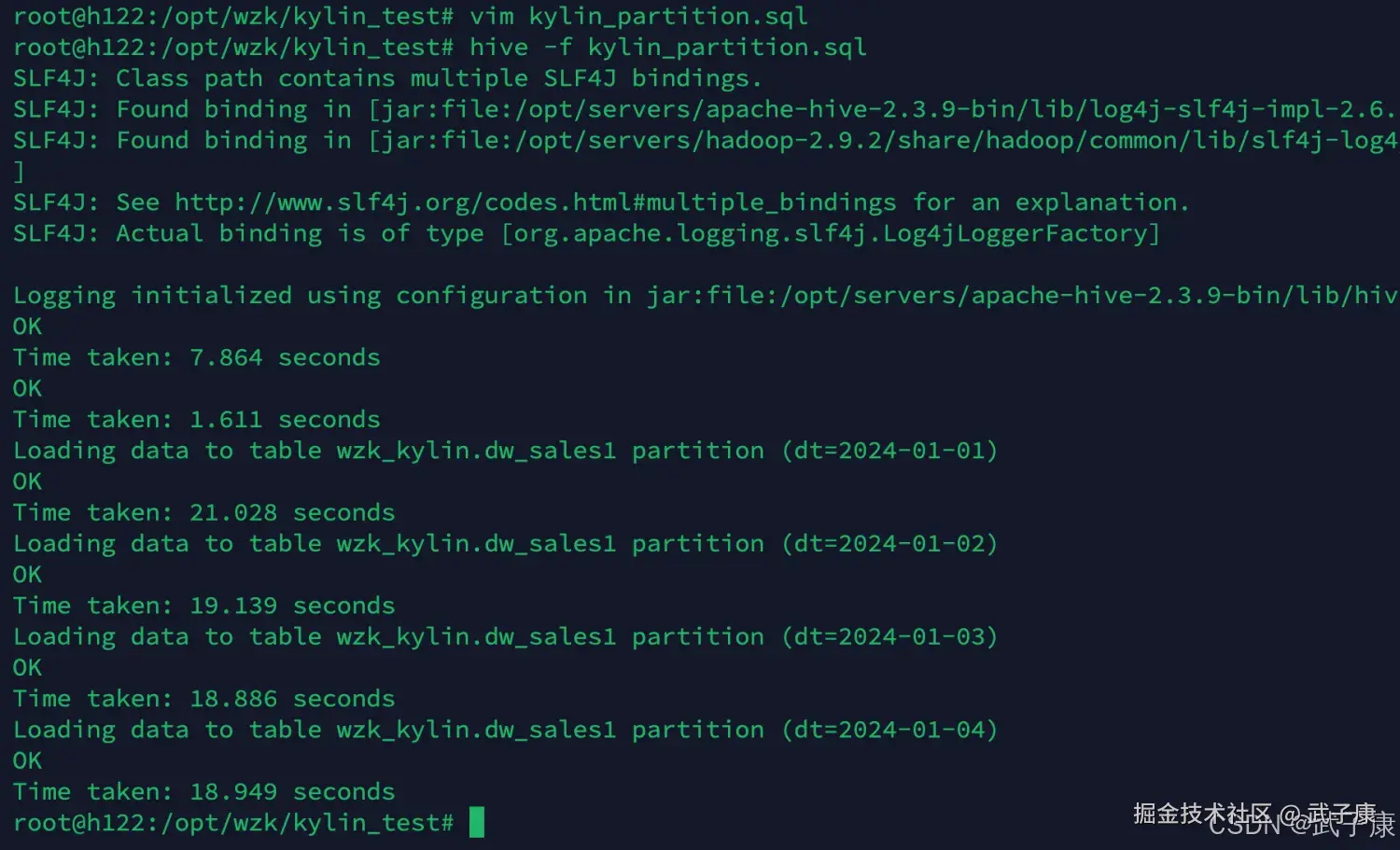 执行 Kylin SQL