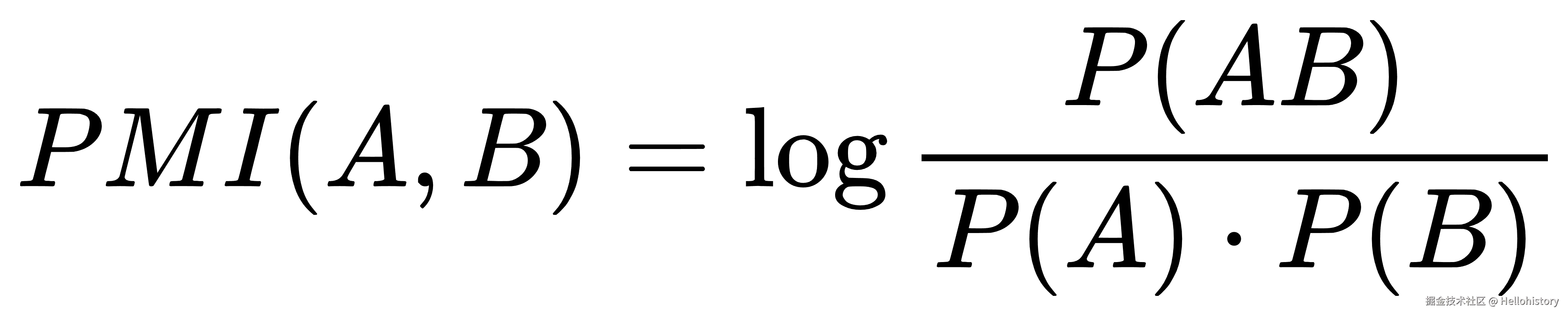 PMI基础公式