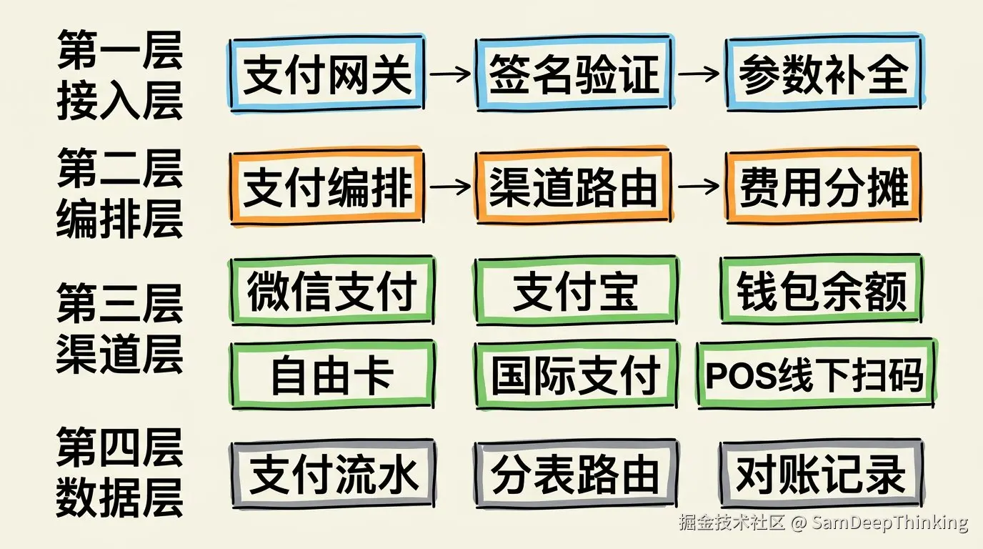 支付系统整体架构