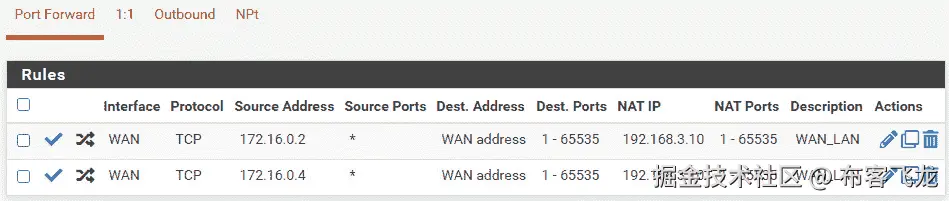 图 11.55 – NAT 规则
