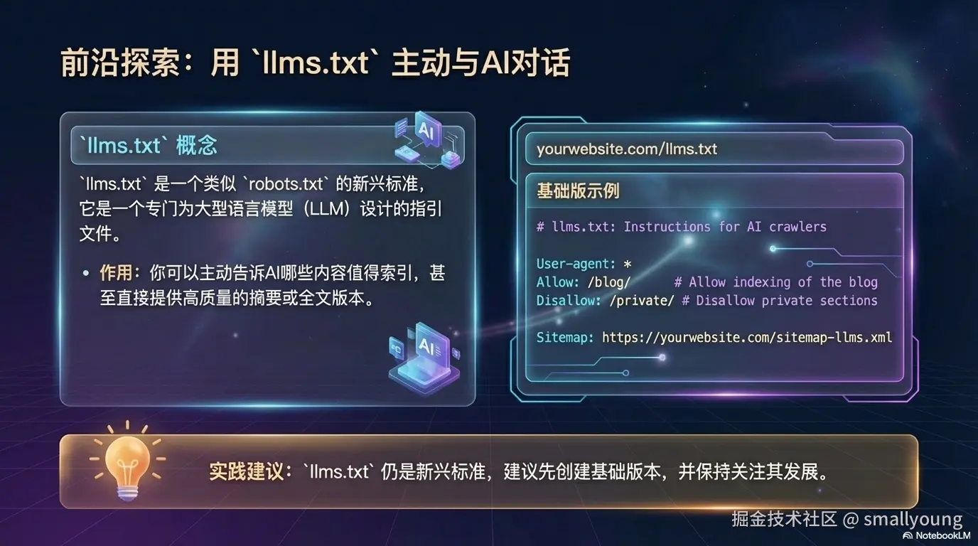 用llms.txt主动与AI对话