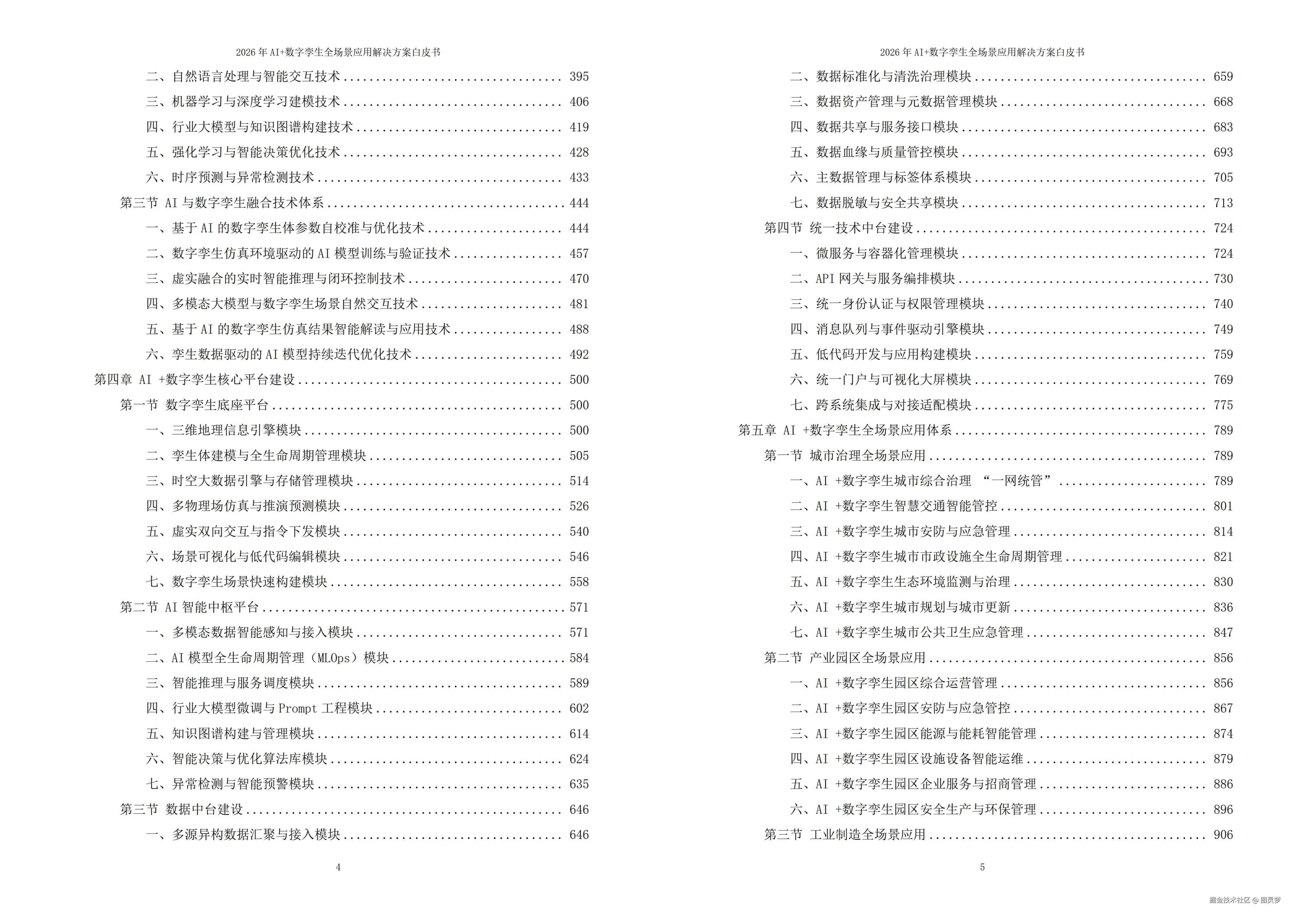 2026年AI+数字孪生全场景应用解决方案白皮书 - 全1802页下载